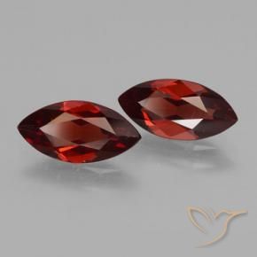 Gemas de Granate piropo Rojo sangre intenso natural de 3.62 ct, Marquesa, VVS-VS