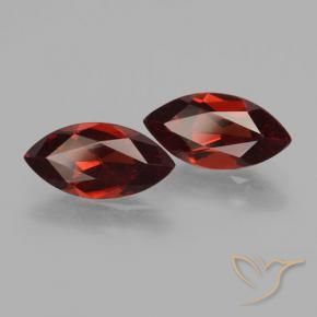 Gemas de Granate piropo Rojo oscuro natural de 3.68 ct, Marquesa, VVS-VS