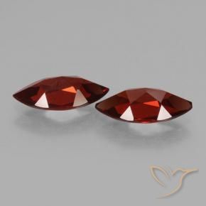 Gemas de Granate piropo Rojo oscuro natural de 3.68 ct, Marquesa, VVS-VS
