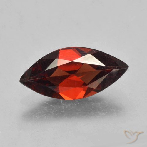 1.76ct Natural Rojo oscuro Granate piropo, Marquesa, VVS-VS