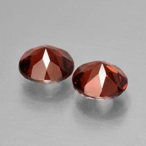 Gemas de Granate Piropo Rojo grosella natural de 2.09 ct, Corte Redondo, VS