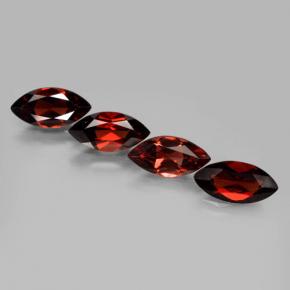 Gemas de granate piropo rojo natural de 8,00 ct, marquesa, VVS-VS