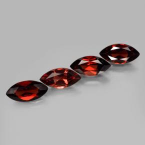 Gemas de granate piropo rojo natural de 8,00 ct, marquesa, VVS-VS