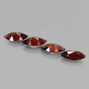 Gemas de granate piropo rojo natural de 8,00 ct, marquesa, VVS-VS