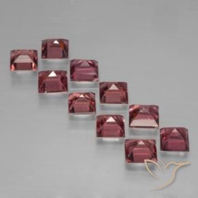 Gemas de Granate piropo Rojo merlot natural de 4.54 ct, Cuadrado, VS