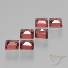 Gemas de Granate piropo Rojo oscuro natural de 2.79 ct, Cuadrado, VS