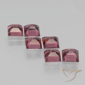 Gemas de Granate piropo Rojo oscuro natural de 2.78 ct, Cuadrado, VS