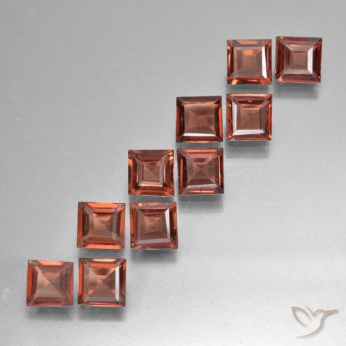 3.52ctw Natural Rojo rosado oscuro Granate piropo, Cuadrado, VS