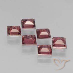 Gemas de Granate piropo Rojo oscuro natural de 2.34 ct, Cuadrado, VS