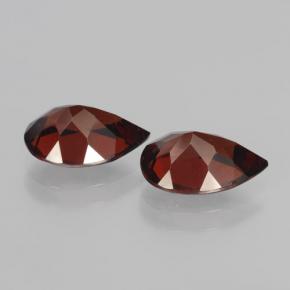 Gemas de Granate Piropo Rojo sangre intenso natural de 4.19 ct, En forma de pera, VVS-VS