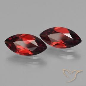 Gemas de Granate piropo Rojo sangre intenso natural de 3.50 ct, Marquesa, VVS-VS