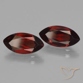 Gemas de Granate piropo Rojo oscuro natural de 4.18 ct, Marquesa, VVS-VS
