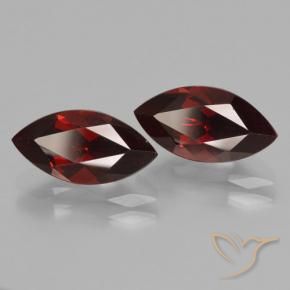 Gemas de Granate piropo Rojo oscuro natural de 4.71 ct, Marquesa, VVS-VS