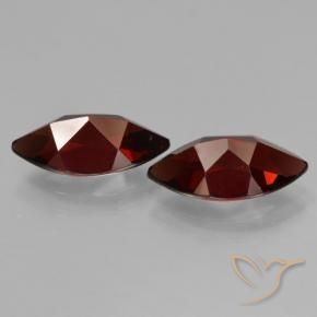 Gemas de Granate piropo Rojo oscuro natural de 4.71 ct, Marquesa, VVS-VS