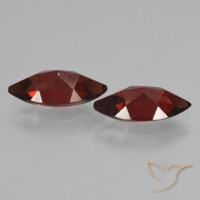 Gemas de Granate piropo Rojo oscuro natural de 3.98 ct, Marquesa, VVS-VS