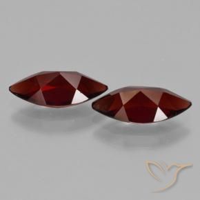 Gemas de Granate piropo Rojo oscuro natural de 3.89 ct, Marquesa, VVS-VS