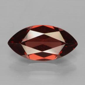 Granate piropo rojo natural de 2,11 ct, marquesa, VVS-VS