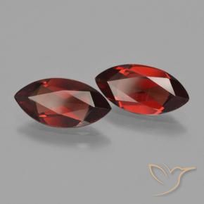 Gemas de Granate piropo Rojo oscuro natural de 3.61 ct, Marquesa, VVS-VS