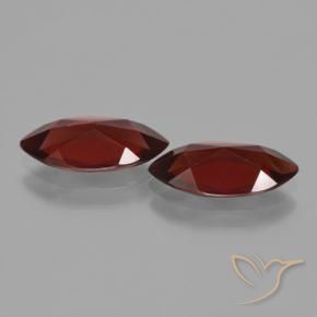 Gemas de Granate piropo Rojo oscuro natural de 3.61 ct, Marquesa, VVS-VS
