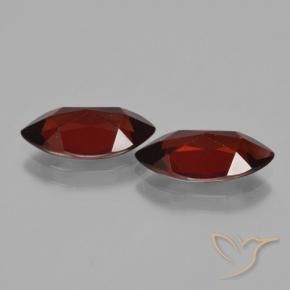 Gemas de Granate piropo Rojo oscuro natural de 4.04 ct, Marquesa, VVS-VS