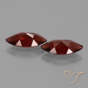 Gemas de Granate piropo Rojo oscuro natural de 3.84 ct, Marquesa, VVS-VS