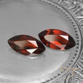 Gemas de Granate piropo Rojo sangre intenso natural de 3.56 ct, Marquesa, VVS-VS