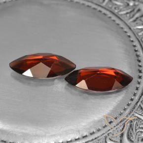 Gemas de Granate piropo Rojo sangre intenso natural de 3.56 ct, Marquesa, VVS-VS