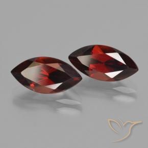 Gemas de Granate piropo Rojo oscuro natural de 4.54 ct, Marquesa, VVS-VS