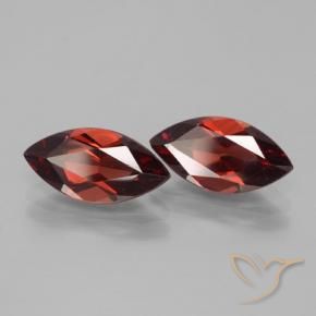 Gemas de Granate piropo Rojo merlot natural de 3.91 ct, Marquesa, VVS-VS