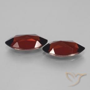 Gemas de Granate piropo Rojo oscuro natural de 4.37 ct, Marquesa, VVS-VS