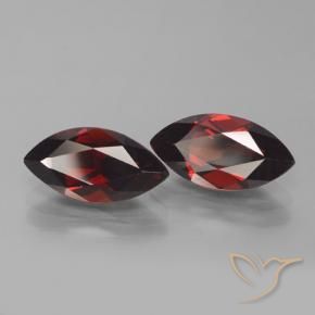 Gemas de Granate piropo Rojo sangre intenso natural de 4.33 ct, Marquesa, VVS-VS
