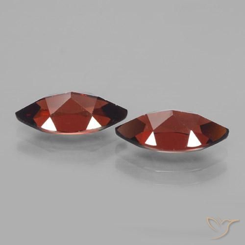 Gemas de Granate piropo Rojo sangre intenso natural de 4.45 ct, Marquesa, VVS-VS