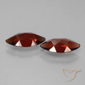 Gemas de Granate piropo Rojo oscuro natural de 4.04 ct, Marquesa, VVS-VS