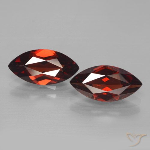 3.94ctw Natural Rojo merlot Granate piropo, Marquesa, VVS-VS