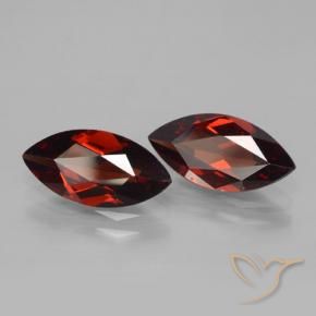 Gemas de Granate piropo Rojo merlot natural de 3.94 ct, Marquesa, VVS-VS