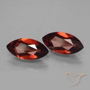 Gemas de Granate piropo Rojo oscuro natural de 3.86 ct, Marquesa, VVS-VS