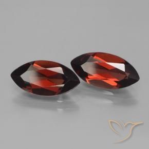 Gemas de Granate piropo Rojo oscuro natural de 4.18 ct, Marquesa, VVS-VS