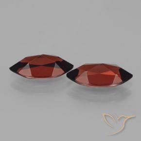 Gemas de Granate piropo Rojo oscuro natural de 4.18 ct, Marquesa, VVS-VS