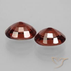 Gemas de Granate piropo Rojo sangre intenso natural de 3.46 ct, Ovalada, VVS-VS