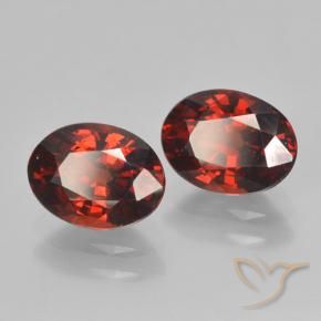 Gemas de granate piropo rojo natural de 3,09 ct, corte óvalo, VVS-VS