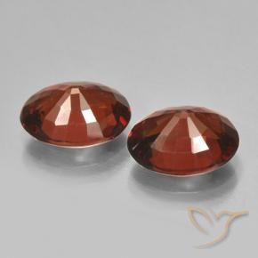 Gemas de granate piropo rojo natural de 3,09 ct, corte óvalo, VVS-VS