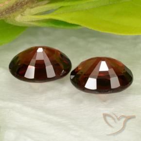 Gemas de Granate piropo Rojo oscuro natural de 3.26 ct, Ovalada, VVS-VS