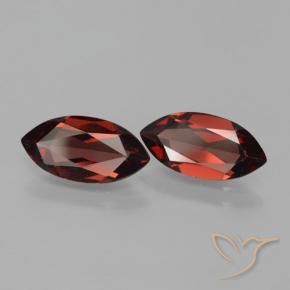 Gemas de Granate piropo Rojo oscuro natural de 3.85 ct, Marquesa, VVS-VS