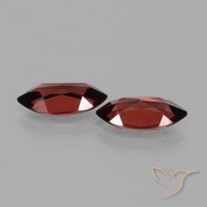 Gemas de Granate piropo Rojo oscuro natural de 3.85 ct, Marquesa, VVS-VS