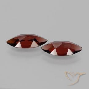 Gemas de Granate piropo Rojo oscuro natural de 3.39 ct, Marquesa, VVS-VS