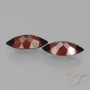 Gemas de Granate piropo Rojo oscuro natural de 4.28 ct, Marquesa, VVS-VS