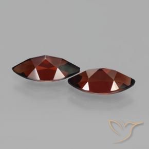 Gemas de Granate piropo Rojo sangre intenso natural de 4.55 ct, Marquesa, VVS-VS