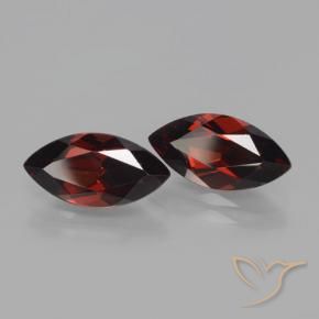 Gemas de Granate piropo Rojo oscuro natural de 4.61 ct, Marquesa, VVS-VS