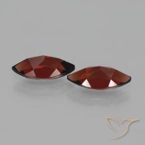 Gemas de Granate piropo Rojo oscuro natural de 4.61 ct, Marquesa, VVS-VS