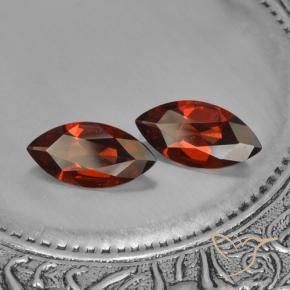 Gemas de Granate piropo Rojo oscuro natural de 3.05 ct, Marquesa, VVS-VS